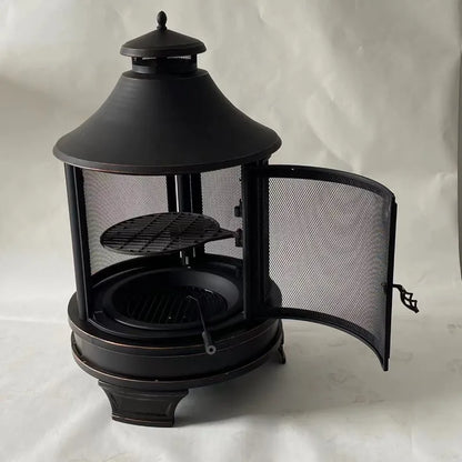 Portable Charcoal Grill and Firewood Cooking Stove, 37 kg