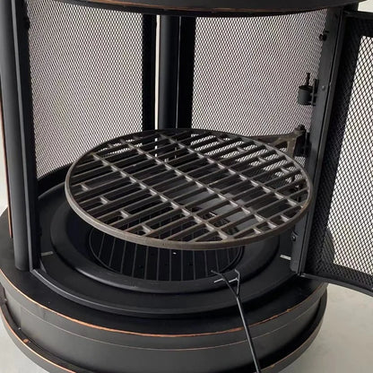 Portable Charcoal Grill and Firewood Cooking Stove, 37 kg