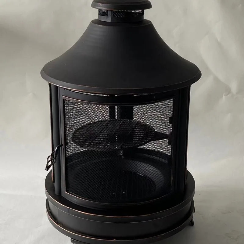 Portable Charcoal Grill and Firewood Cooking Stove, 37 kg